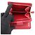 Cartera Prada bi-fold en piel roja - vista 6