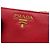 Cartera Prada bi-fold en piel roja - vista 7