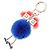 Charm per borsa Fendi Witches Fur Rosso Blu