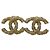 Chanel Coco Mark Strass-Stecker-Ohrringe Silber