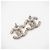 Chanel Coco Mark Strass-Stecker-Ohrringe Silber - Ansicht 4