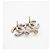 Chanel Coco Mark Strass-Stecker-Ohrringe Silber - Ansicht 7