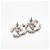 Chanel Coco Mark Strass-Stecker-Ohrringe Silber - Ansicht 8