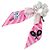 Scrunchie Chanel Grigio e Rosa Marrone