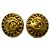 Orecchini a clip Chanel Coco Mark placcati oro D'oro