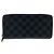 Zippy Louis Vuitton Damier Graphite Long Wallet Brown Black