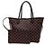 Borsa Louis Vuitton Damier Neverfull MM Marrone Beige