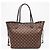 Borsa Louis Vuitton Damier Neverfull MM Marrone Beige - vista 2