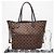 Borsa Louis Vuitton Damier Neverfull MM Marrone Beige - vista 3