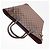 Borsa Louis Vuitton Damier Neverfull MM Marrone Beige - vista 5