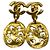 Chanel Coco Mark Logo Clip-Ohrringe Golden