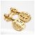 Chanel Coco Mark Logo Clip-Ohrringe Golden - Ansicht 2