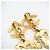Chanel Coco Mark Logo Clip-Ohrringe Golden - Ansicht 6