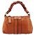 Chloé Bolso Tote Chloe Heloise con cremallera de cuero Large Naranja