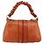 Chloé Bolso Tote Chloe Heloise con cremallera de cuero Large Naranja - vista 2