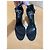 Décolleté con cinturino Dior Black Satin D-Charm Nero - vista 3