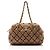 Gabrielle Sac Satchel Chanel en agneau matelassé bubble Marron