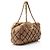 Gabrielle Sac Satchel Chanel en agneau matelassé bubble Marron - vue 2