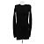 Saint Laurent Mini abito nero a maniche lunghe