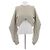 Alexander Wang Kurzer grauer Wollpullover