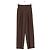 Autre Marque Pantalones anchos marrones Castaño