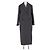 Autre Marque Abrigo largo de lana gris MARCELA LONDON M