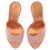 Paris Texas Mules con tacco e strass arancioni Beige - vista 6