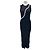 Autre Marque Vestido negro con concha Azul
