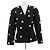 Autre Marque Blazer nero a pois bianchi