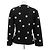 Autre Marque Blazer nero a pois bianchi - vista 2