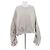 Dries Van Noten Beiger Pullover mit Plissee-Details