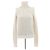 Saint Laurent Rollkragenpullover aus Wolle Beige