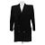 Saint Laurent Langer schwarzer Wollblazer