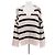 Massimo Dutti Gestreifter Pullover in Beige und Schwarz