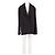 Autre Marque Blazer de algodón negro BAZILIKA