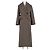 Abrigo largo gris de viscosa Marc by Marc Jacobs