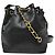 Chanel Vintage CC Drawstring Bucket Caviar Small Nero - vista 2