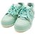 Louis Vuitton Baskets Trainer en cuir vert pastel - vue 6