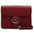 Gucci Borsa a spalla e crossbody Red Interlocking Small con catena dorata Rosso