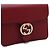 Gucci Borsa a spalla e crossbody Red Interlocking Small con catena dorata Rosso - vista 9