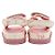 Chanel Sandali da donna in pelle CC Velcro White Pink Camellia Bianco - vista 5