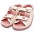 Chanel Sandali da donna in pelle CC Velcro White Pink Camellia Bianco - vista 6