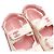 Chanel Sandali da donna in pelle CC Velcro White Pink Camellia Bianco - vista 7