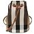 Burberry Picca borsa secchiello piccola in tela a quadri Multicolore