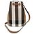 Burberry Picca borsa secchiello piccola in tela a quadri Multicolore - vista 3