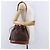 Céline CELINE Macadam Canvas Shoulder Bag PVC Leather Brown Gold - vista 25