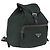 PRADA Backpack Nylon Green Silver