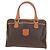 Céline CELINE Macadam Canvas Hand Bag PVC Leather Brown Gold - vista 2