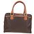 Céline CELINE Macadam Canvas Hand Bag PVC Leather Brown Gold - vista 3