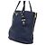Prada Borsa a tracolla Navy Vitello Daino con cerniera laterale Blu - vista 2